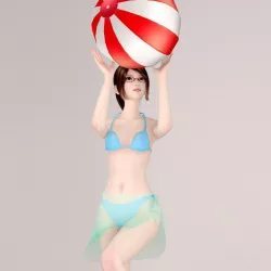 Natsumi bikini pose 06 3D model