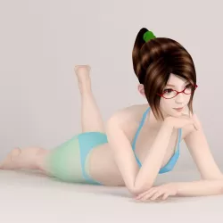 Natsumi bikini pose 07 3D model