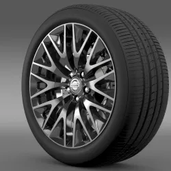 Nissan Cima Hybrid wheel 3D model