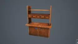 Old cupboard 3D model 3D model