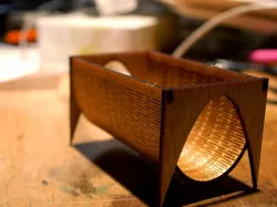 Parabolic Curve Business Card Holder
