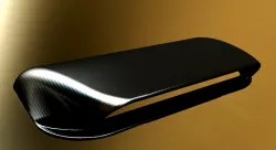 Render of Carbon fiber hood scoop modeled by Andreas Gkertsos