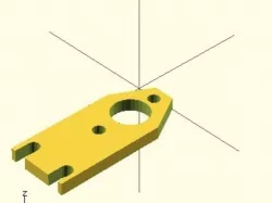 rep rap plastic filament feeder, bracket (for Huxley modal)