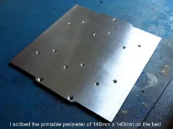 Replacement heated bed for Emaker Huxley