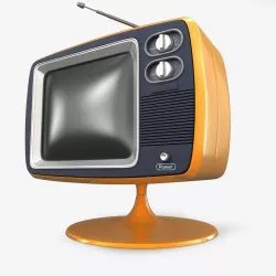 Retro TV 3D model