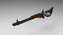 Rifle FG-42 3D model