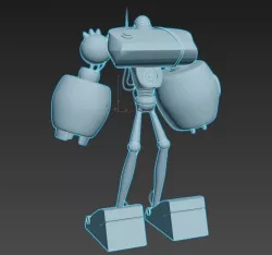 Robot Low-poly  3D model