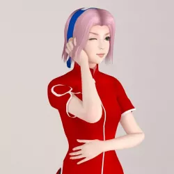 Sakura Haruno pose 01 3D model