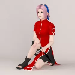 Sakura Haruno pose 03 3D model