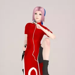 Sakura Haruno pose 06 3D model