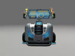 scifi control panel1 3D model