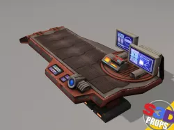 Scifi repair table 3D model