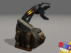 Scifi repair unit 3D model