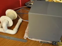 Simple Spool Holder For Small 2 lb Filament Spool - updated 1.26.2013