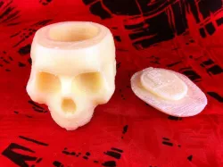 Skull Container With Lid