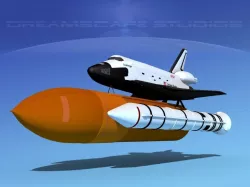 Space Shuttle Challenger Launch MP 2-1  3D model