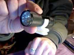 Storage and hat Clips for LED flashlight