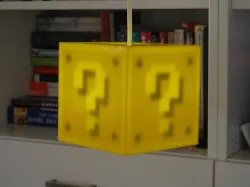 Super Mario Question Mark Block Lamp