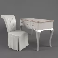 table and chear Frari Low-poly  3D model