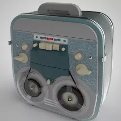 Tape recorder 3D model