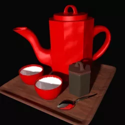 Tea Set 3D model