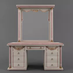 The dressing table classic Low-poly  3D model