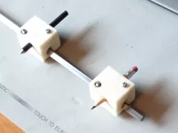 Trammel with Pencil Holder