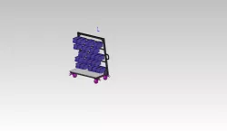 Trolley for material store .