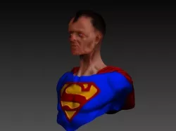 uncle superman 3D model