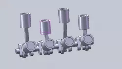v engine piston movement