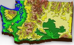 Topo Map Washington State 3D Models Page 1 STLFinder Washington State Topographical Map Y1qpTW9F 200 