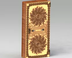 Wooden door in Arabic style