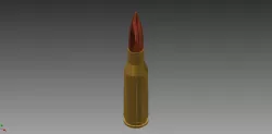 280x43 Rifle Cartridge