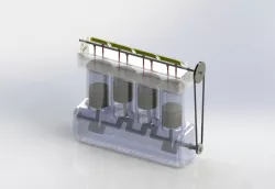 4 cylinder engine / motor (working)