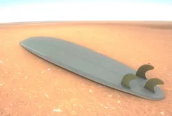 9' Semi Gun Thruster Surfboard
