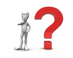 Abstract character with question mark 2 Low-poly  3D model