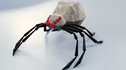 Abstract LowPoly PBR Spider Low-poly  3D model