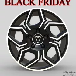 Affekta Tuning Rim Wheel  BlackFriday car concept Low-poly  3D model