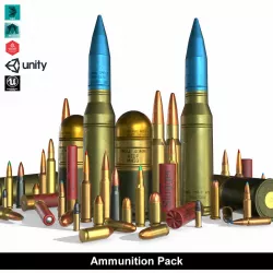 Ammo Pack Low-poly  3D model