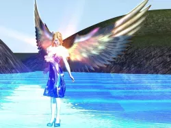 Angelic lady Low-poly  3D model
