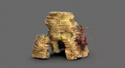 Aquarium Rock Fish House 3D model