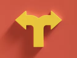 Arrow Bold Split 3D model
