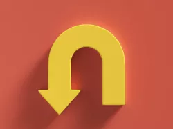Arrow Bold Turn 3D model
