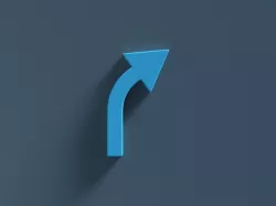 Arrow Standard Curve Right 3D model