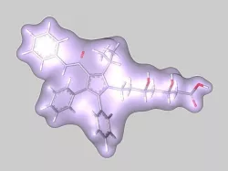 Atorvastatin molecule 3D model