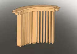 bench made of solid beech
