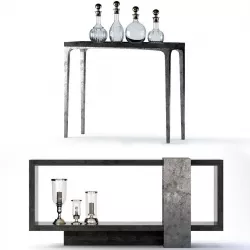 Bernhardt Linea Console Tables 3D model