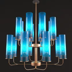 Blue ceiling lamp 3D model