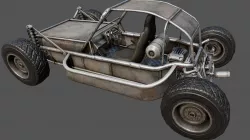 Buggy PBR Low-poly  3D model