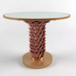 Bungalow 5 Athena center dining table in gold  3D model